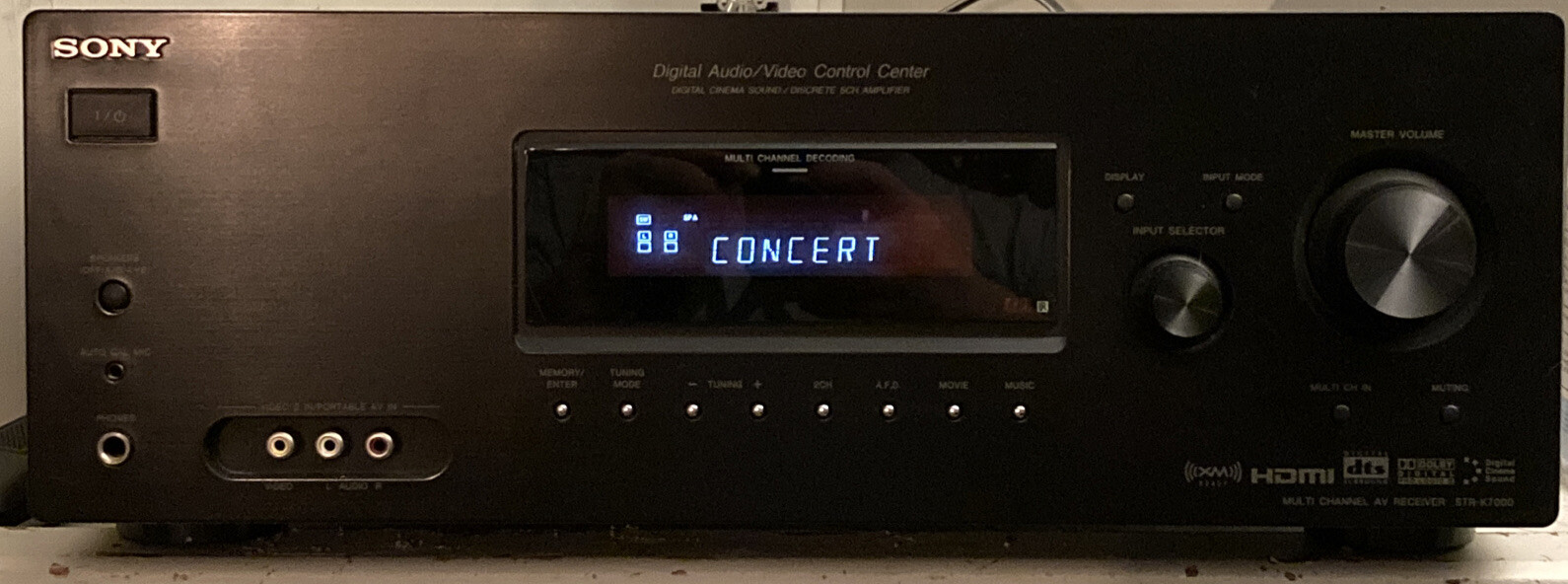 sony str k7000 stereo receiver Digital Audio Video Control Center Black