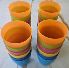 Ikea Kalas Plastic Children Cups Colourful Designer Monika Mulder x 24 Retired