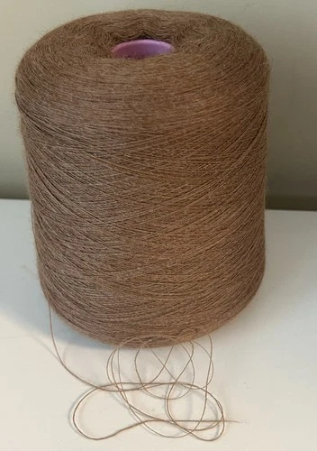 Spool Cone SOFT 2/20 LACE Peru BABY Alpaca Yarn 2lb 2oz 980g 7001 Soft Brown A image 3
