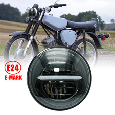 LED 5,75" Scheinwerfer mit Tagfahrlicht Für Simson S51 S50 Schwalbe STAR KR51/2