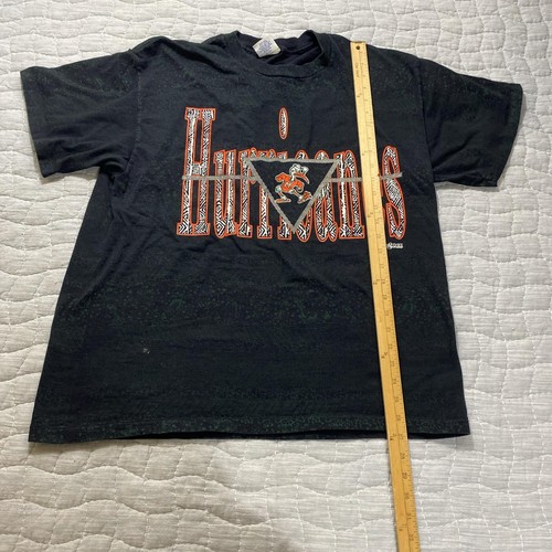 Vintage Miami Hurricanes Shirt Herren XL schwarz NCAA Football All Over Print 90s - Bild 7 von 10