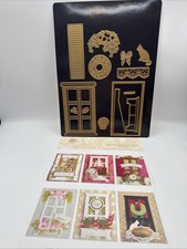 Anna Griffin Window Ledge Dies AG721 Window Shutters Cat Flowers Card Making