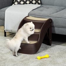 Portable Dog Steps Pet Stairs 3-Step Design for High Beds Sofas, Refurbished