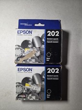 Epson 202 Claria Standard Capacity Black Ink T202120 2 Pack / US Seller