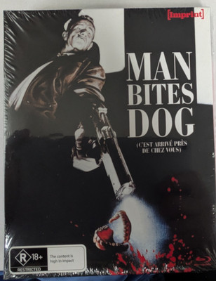 Man Bites Dog (Blu-ray, 1992) Cult Crime Mockumentary Imprint LE Slipcase NEW R0