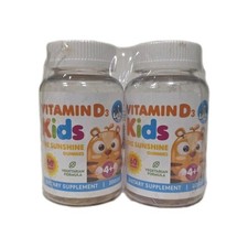 Dr Moritz Vitamin D3 Kids Sunshine Gummies 2000IU 2-Pack 120 Total  |EXP 3/27 |