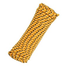3/8 Inch 100 Feet Polypropylene Rope for Camping,Outdoor,Orange/Black/White