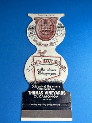Old Rancho Brand Winery Thomas Vineyards Cucamonga California CA Contour MB143