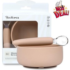 Baby Led Weaning Bowls Stay Put Suction Bowls with Spoon Feeding Bowl Snack Time