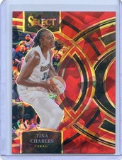 2024 Panini Select WNBA TINA CHARLES #107 PREMIER RED ICE PRIZM DREAM