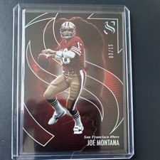 2025 Panini Silhouette Joe Montana Serial Numbered 49ers #53 /15 NFL Card