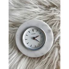 Citizen Marble Half Sphere desk Clock White