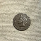 1875 Indian Head Cent Fine F Coin #DM