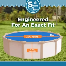 SmartLine 21' Round Overlap 60" Expandable Swimming Pool Liner - Choose Pattern