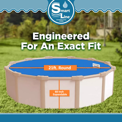 SmartLine 21' Round Overlap 60'' Expandable Swimming Pool Liner - Choose Pattern