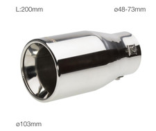 Simoni Racing Terminale Marmitta Scarico In Acciaio Inox Tondo e Dritto TRX/25