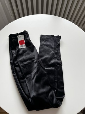 Satinhose Schwarz MNG Größe XS