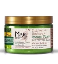 Maui Moisture Thicken Restore Bamboo Fibers Fortifying MASK Tub Brittle Hair