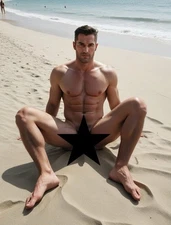 HOT DADDY - Fine Art Photo - Gay Male Nude - 8.5 x 11 Art Print 