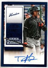 Teoscar Hernandez 2015 Panini Contenders Prospect Ticket Auto Blue Foil SSP Auto
