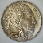 1938 D / D Buffalo Nickel Uncirculated 5c US Denver Mint Coin Indian Head 5-Cent