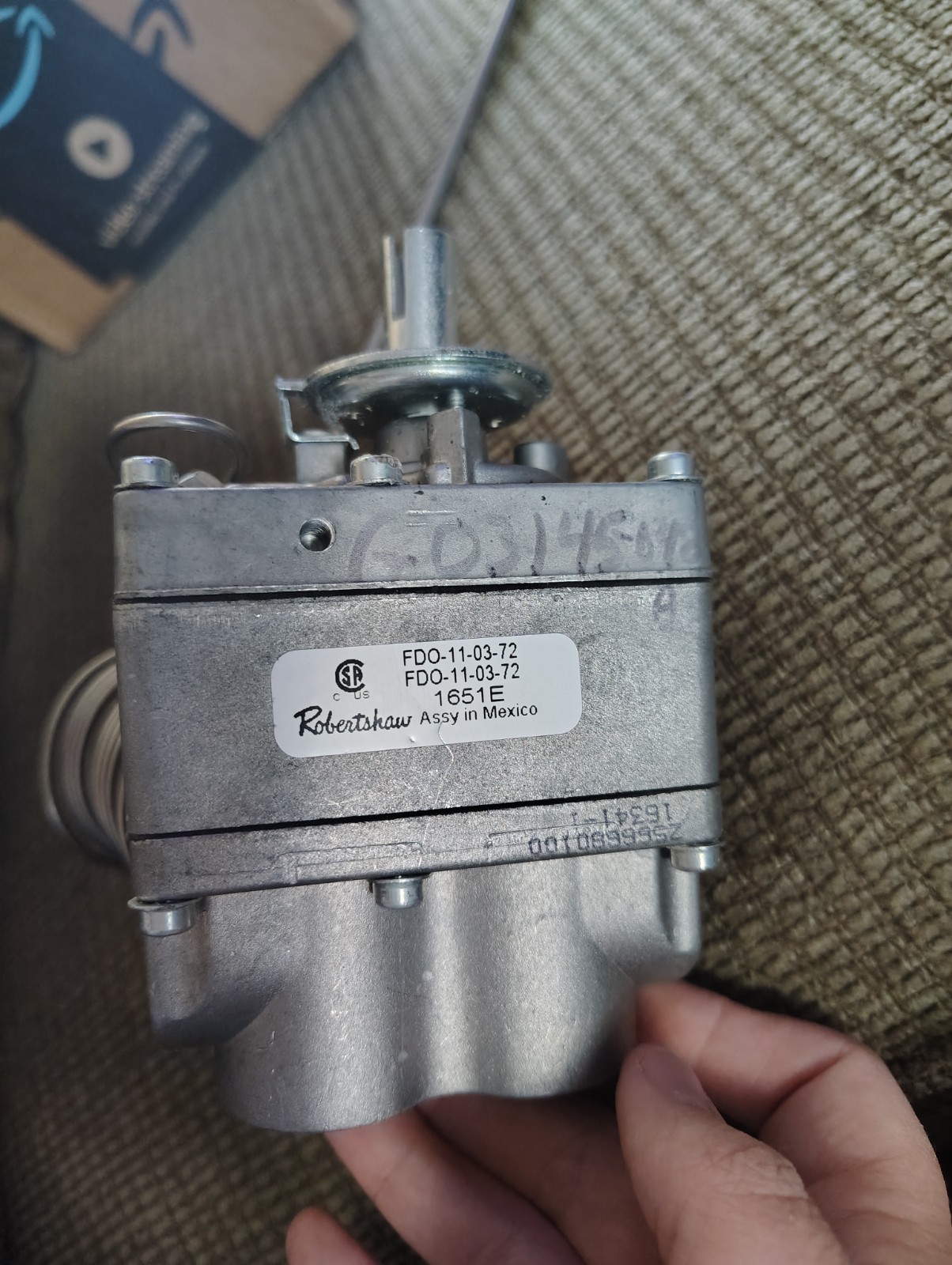 Garland thermostat