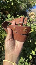 Lauren Ralph Lauren Distressed UNISEX Leather Belt.