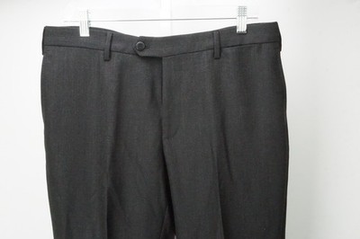 Raffael Caruso Charcoal 100% Wool Mens Pants Trousers Sz 50 EU NEW
