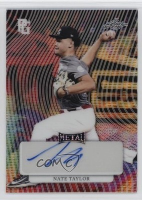 2023 Leaf Perfect Game National Showcase Metal 1/1 Nate Taylor #MA-NT1 Auto 1t8g