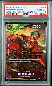 Zoro Pre Release Winner | eBay