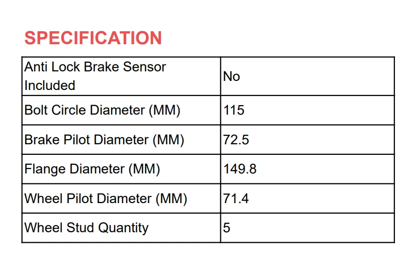 Cubo de rolamento de roda dianteira 2X para 2005-2008 Dodge Magnum 2005-14 Chrysler 300 RWD - Imagem 3 de 4