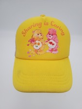 Care Bears Yellow Foam Trucker Hat Adjustable Snapback Sharing Is Caring