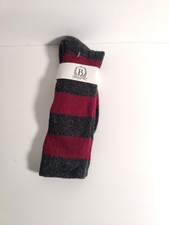 b studio -men's socks - red- Cashmere blend - Made in USA **F1**
