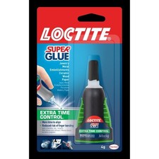 Loctite Extra Time Control High Strength Cyanoacrylate Clear Super Glue 4 gm