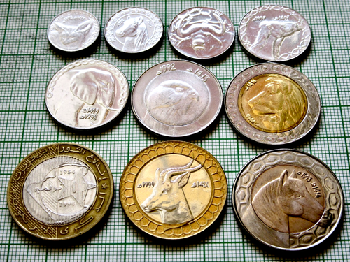 ALGERIA 1992 - 1999 10 Coins Set - Various Animals all UNC see pictures - Picture 1 of 6