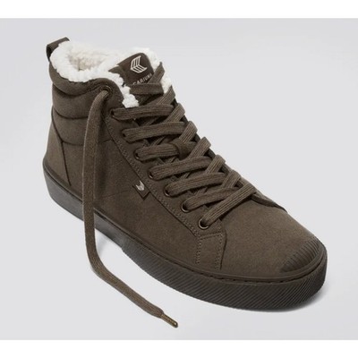Cariuma OCA Therma High Sneaker Boots Mens 9.5 Womens 11 Brown Suede NIB