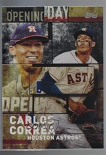 2018 Topps MLB Opening Day Black Carlos Correa #OD-3 q8n