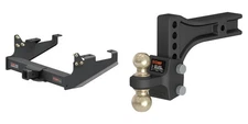 CURT Trailer Hitch Tow Kit Class 5 Receiver Adjustable Ball Mount - 15804 45937