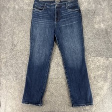 Kut from the Kloth Jeans Women's 16 Reese Ankle Straight Leg High Rise Stretch