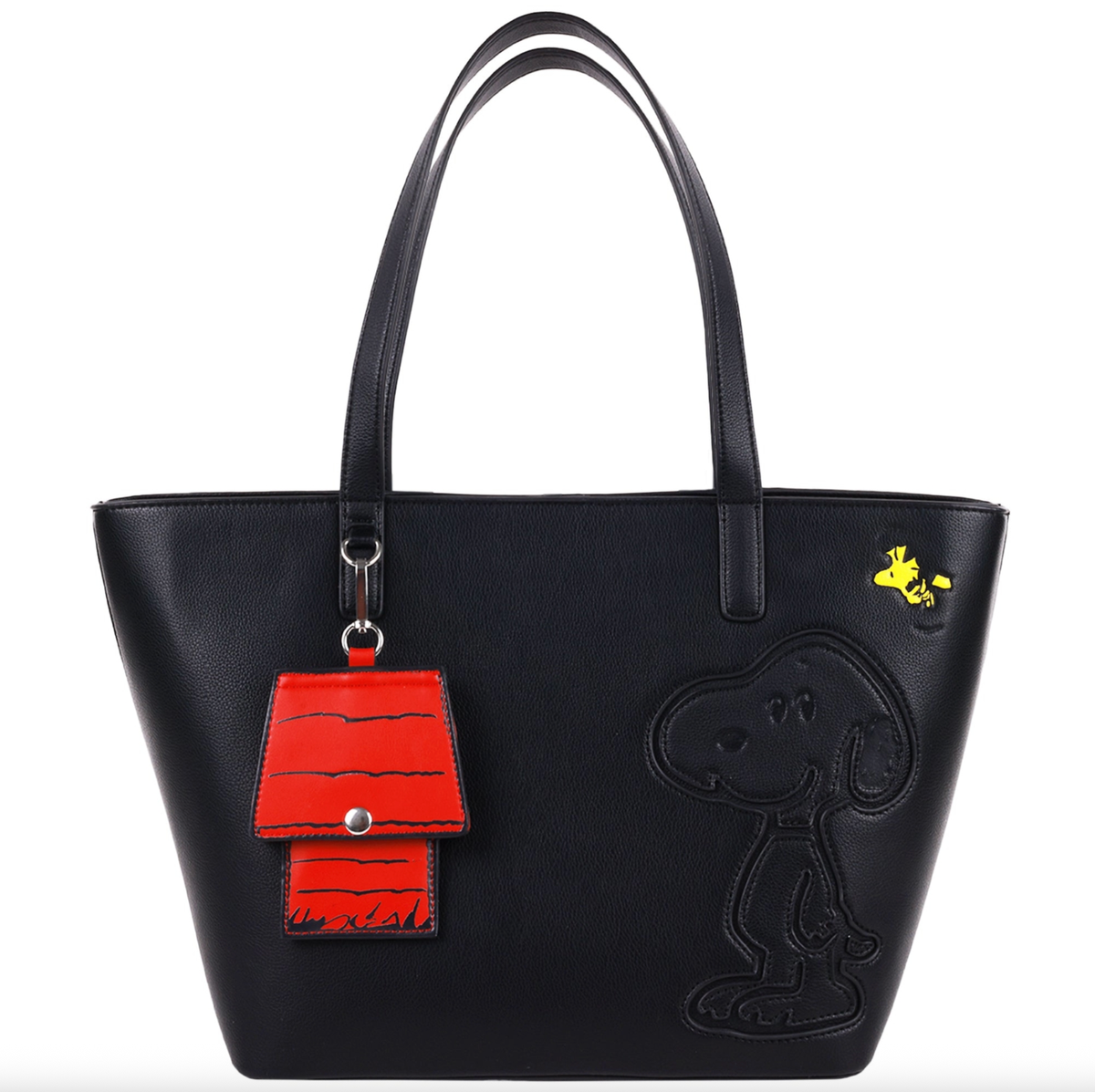 Peanuts Snoopy Shoulder Purse Tote Bag with Doghouse ID Card