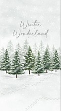 Christmas Winter Wonderland Snow Fabric 24" X44" Panel Cotton Timeless Treasures
