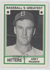 1982 Baseball's Greatest Hitters White Back Arky Vaughan (No MLB Logo) HOF 2k3