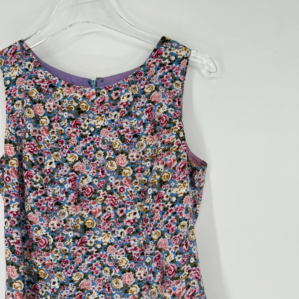 Vestido De Colección Moda Intl Para Mujer 4 Floral Casa Campesina Femenina Pradera Púrpura Foto 3 de 4