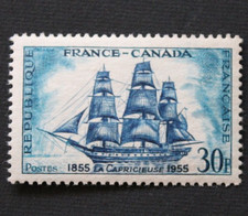 Timbre - FRANCE - La Capricieuse CANADA - Neuf** - YT 1035 - 1955