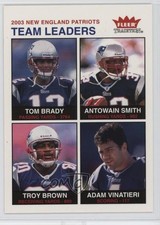 2003 Fleer Tradition Team Leaders Tom Brady Antowain Smith Troy Brown #257 05cx