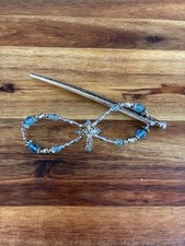 Extra Large Lilla Rose Flexi Hair Clip Blue Cross