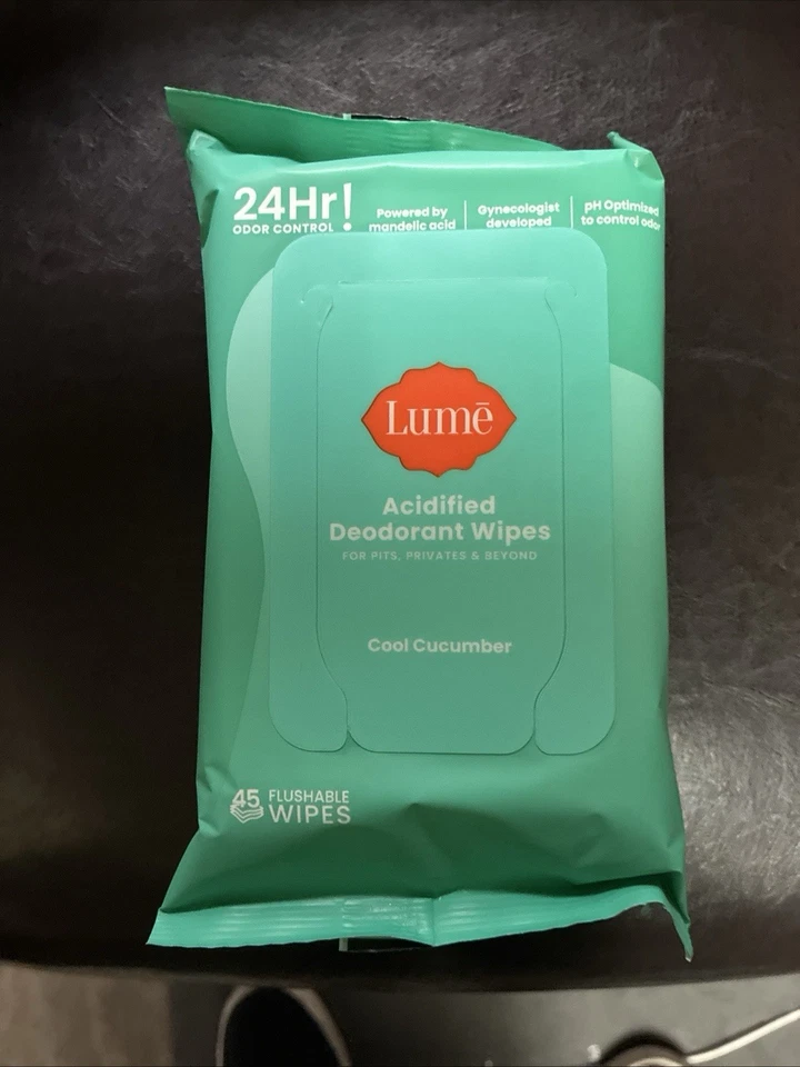 One Case (24 45ct. Packs) Lume Deodorant Flushable Wipes Cool Cucumber 1080 Pc - Image 4 of 4