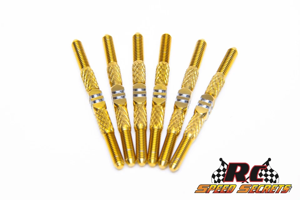 RCSS AE T7 / SC7 / T6.4 / SC6.4 TEXTURED 3.5mm Titanium Turnbuckle Kit - Image 4 of 4