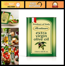Premium Extra Virgin Olive Oil 3L Tin - Cold-Pressed EVOO from Puglia, Italy - R