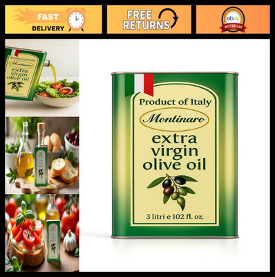 Premium Extra Virgin Olive Oil 3L Tin - Cold-Pressed EVOO from Puglia, Italy - R